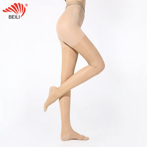 Pantimedias de compresión graduadas Beili 15-20 MmHg Presión moderada Color negro Beige - Product Image 1