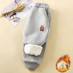 Pantalon de survêtement rembourré et épaissi pour bébés garçons, nouvelle collection hiver, vêtements chauds pour l'extérieur, vente en gros - Product Image 3