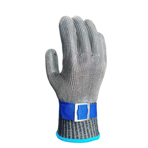 UT Ansi A9 <span class=keywords><strong>Gants</strong></span> <span class=keywords><strong>anti</strong></span>-coupure en fil d'acier inoxydable de qualité alimentaire de haute qualité, couteau en métal en maille, gant de boucher résistant aux coupures, <span class=keywords><strong>cuisine</strong></span> - Product Image 6