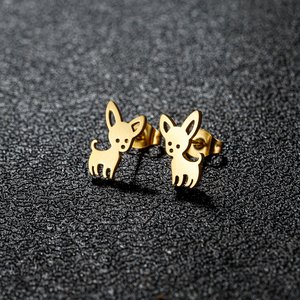 Orecchini alla <span class=keywords><strong>moda</strong></span> con zampa d'orso in acciaio inossidabile per donne graziosi Design con impronta di cane gatto di <span class=keywords><strong>moda</strong></span> per feste e matrimoni - Product Image 2