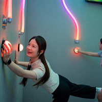 Equipo de Movimiento Digital, Arena de Reacción Activa Interactiva, Botón de Presión, Luz LED Intermitente, Activación de Destello, Juegos Activos
