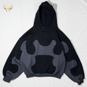 เสื้อฮู้ดซิปแบบมีซับในสองชั้น ดีไซน์แบบ OEM สั่งทำพิเศษ ตัดเย็บด้วยผ้าเฟรนช์เทอร์รี่ 500gsm ทรงหลวมสำหรับผู้ชาย พิมพ์ลายดิจิทัล - Product Image 4
