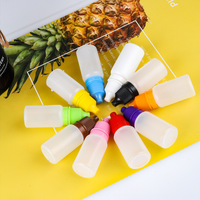 Flacon compte-gouttes pour les yeux en plastique blanc translucide, stérilisé, vide, 3 ml, 5 ml, 10 ml, 30 ml, flacons compte-gouttes souples en PE