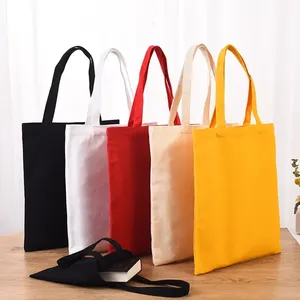 Wholesale Eco-Friendly Reusable Foldable Cotton Shopping Plain Blank Canvas Tote Bag With Custom Printed Logo - Product Image 1