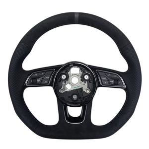 Nuevo Producto al por Mayor: Volante de Cuero Perforado y Alcántara para Audi A3 A4 A5 A6L A8 Q5 Q7 Q8 TT B9 - Product Image 1