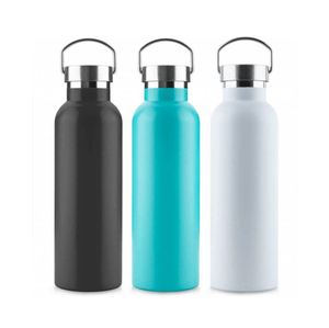 Botella de Agua Térmica de Acero Inoxidable de Doble Pared y Boca Ancha, Estilo Lujoso, 500 ml, Personalizable con Logotipo, con Asa Portátil y Tapa - Product Image 5