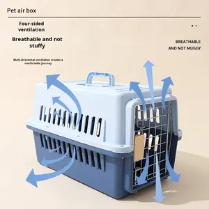 Penjualan Langsung Pabrik Kandang Hewan Peliharaan Ringan Portabel Plastik untuk Luar Ruangan, Kapsul Angkasa untuk Kucing, Disetujui Maskapai Penerbangan, Tas Perjalanan untuk Anjing dan Kucing - Product Image 5