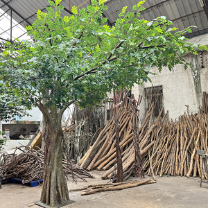 Grand arbre ficus artificiel simulé, arbre à souhaits, paysage d'hôtel, ombre extérieure, grands arbres artificiels pour décoration intérieure, mariage - Product Image 3