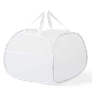Cesto de lavandería de malla de apertura innovador Tamaño grande 90L con bolsillo lateral - Product Image 6