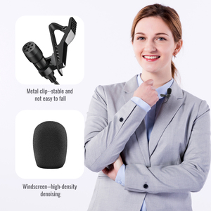 สำหรับ TCM-400 Takstar ไมโครโฟน lavalier 3.5มม. 16ฟุตไมโครโฟนโทรศัพท์/gopro/ กล้องใช้ได้กับ <span class=keywords><strong>YouTube</strong></span> & TikTok - Product Image 2