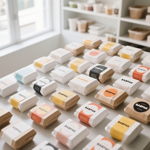 BABPAK Mini Burger Boxes Rectangle Shape Disposable Food Packaging Four-Color Printing Custom Burger <b>Box</b> Packaging - Product Image 3