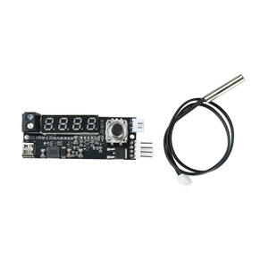 Module de contrôle de vitesse de ventilateur PWM à quatre fils DC5V 12V avec affichage de la température, port Type C - Product Image 1