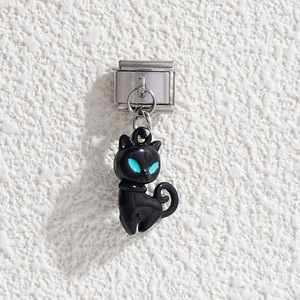 Cartoon Cat Charm Pendant Modular Bracelet Accessories Unisex Everyday Wear D0040-16 - Product Image 2