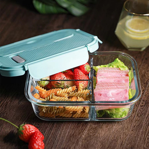 Porta pranzo in vetro divisorio resistente al calore forno a microonde compatibile con frigorifero maschio donna ufficio studente cucina a casa - Product Image 5