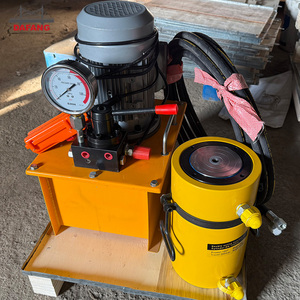 เครื่องอัดไฮดรอลิก 3.15MPa ปั๊ม 4KW 500 มม. 25MPa 30 50T กระบอกสูบแบบมีหน้าแปลน - Product Image 1