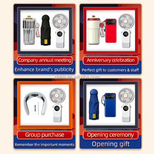 Cadeaux publicitaires d'entreprise personnalisés Tasse promotionnelle + Batterie externe + Ventilateur pliable avec logo Papeterie de bureau Ensemble de Noël - Product Image 6