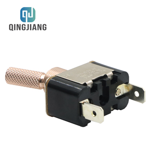 Customized Golden Brass Toggle <strong>Switch</strong> 125~250V <strong>2</strong>-Pin Metal Wall Light <strong>Switch</strong> For Home Bar Hotel Car &amp; Machine - Product Image 4