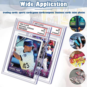 Support de Présentation pour Cartes Gradées en Acrylique Transparent, Boîtier de Protection Rigide en Plastique Durable pour Cartes de Collection, Marque <span class=keywords><strong>JVD</strong></span> - Product Image 5