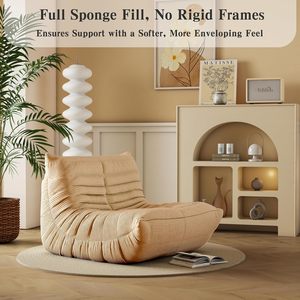 Sessel aus Memory-Schaum für Wohn- und Schlafzimmer mit ergonomischem Design, Kamin-Sitzsack, Bodensofa für Erwachsene und Kinder - Product Image 4