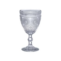 Gobelet à vin vintage rétro en verre gaufré exquis, 201-300 ml, pour mariage, fête et événements