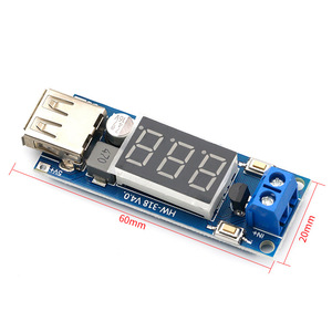 HM-318 V4.0 DC-DC บัคมอดูล 12-36V ถึง 5V USB ที่ชาร์จแบตในรถพร้อมจอแสดงผลแรงดันไฟฟ้า - Product Image 1