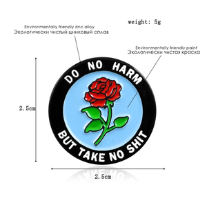 <span class=keywords><strong>Pin</strong></span> de solapa de flor personalizado para mujer, broche de Metal de diseño de rosa roja y negra, regalo romántico para pareja, joyería de boda para citas - Product Image 3