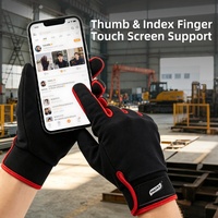 Sarung Tangan Kerja Anti Tusuk HP Dual Layer Comfort, Tahan Potong 360 Derajat, Bahan Jari Elastis, Cocok untuk Segala Keadaan