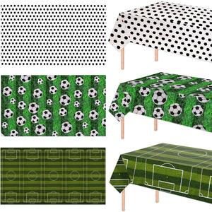 Nappe de football 137*274cm <span class=keywords><strong>Canada</strong></span> Mexique pour décorations, nappe de fête pour fans de <span class=keywords><strong>club</strong></span>, motif de ballon de football en PE - Product Image 5