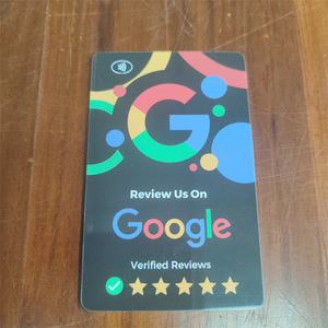 บัตรรีวิว Google Huacheng IoT ชิป NFC Ntag216 144 ไบต์ บัตรธุรกิจพร้อมรีวิวที่ได้รับการยืนยัน - Product Image 2