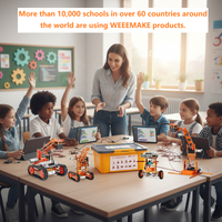 Recursos Didácticos Gratuitos Programa de Educación STEM Kit de Brazo Robótico de Metal para Codificación DIY Kit de Robot Educativo para Estudiantes Escolares