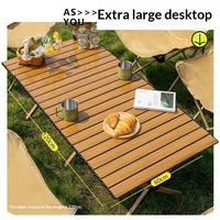 Table pliante d'extérieur, table à roulettes, table de camping portable, ensemble table et chaises, mobilier de pique-nique d'extérieur