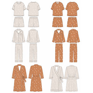 Camicia da notte in raso con motivo a luna pigiama di bambù di lusso con scritta in abito da notte Sexy e pigiama - Product Image 5