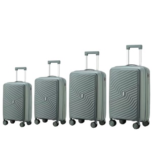 ชุดกระเป๋าเดินทางแบบขยายได้ 4 ชิ้น วัสดุ PP พร้อมล้อหมุนและรหัสล็อค ราคาโรงงาน พร้อมกระเป๋าขึ้นเครื่อง - Product Image 5