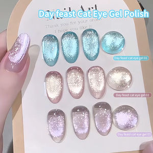 春季盛宴高密度玻璃珠安妮凝胶猫眼指甲用品猫眼红色凝胶抛光安妮 - Product Image 4