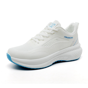 Chaussures de sport décontractées tendance pour femmes, respirantes, en maille tricotée, à lacets, pour l'été, le printemps et l'automne - Fabriquées en Chine - Product Image 2