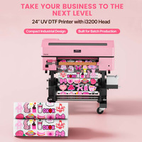 Nouvelle imprimante UV DTF Haolic UIX60 A1 avec tête d'impression Epson I3200, encre UV, entièrement automatique, vitesse d'impression de 3/h, garantie de 2 ans