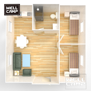 Sản Phẩm Chăm Sóc Nhà Container Prefab Tùy Chỉnh Nhà Container Có Thể Mở Rộng Sống Sang Trọng Hai Hoặc Ba Phòng Tiền Chế - Product Image 5