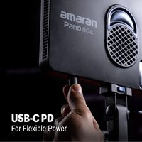APUTURE Pano 60c 120c Panneau lumineux, LED RGBWW 60W, adapté à l'enregistrement vidéo et au streaming de jeux.
