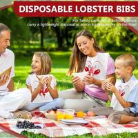 Bavoirs en plastique jetables personnalisés de haute qualité, bavoirs en plastique pour adultes, homard pour restaurant