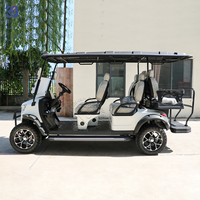 Voiture de golf électrique homologuée pour la route CAMP, 6 places, batterie lithium 72V, voiture de tourisme, buggy de golf de luxe