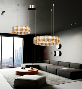 Lámpara <span class=keywords><strong>de</strong></span> araña <span class=keywords><strong>de</strong></span> cristal - Serie Sky City - Altura ajustable - Luminaria <span class=keywords><strong>de</strong></span> alta gama - Product Image 6