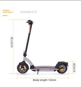 สกู๊ตเตอร์พับได้สำหรับผู้ใหญ่ 350W มินิสมาร์ท ระยะไกล ทนทานสูง พร้อมระบบควบคุมด้วยเสียง แบตเตอรี่ลิเธียม ระบบกันกระแทก รุ่น J-18-1 สำหรับผู้ใหญ่ S - Product Image 3