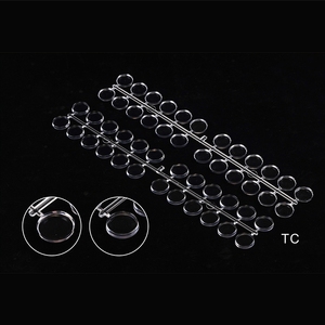 Nuancier de couleurs pour ongles en forme de goutte d'eau, lot de 24 capsules plates pour présentation d'art ongulaire, sac de 5 pièces - Product Image 4