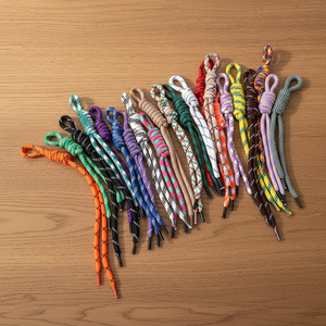 Colorful Braided Nylon Rope Keychain Lanyard Miu Style Knot Phone Strap Bag Charm Holder Hanging Cord Accessories