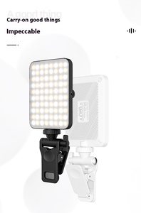 <span class=keywords><strong>Lampe</strong></span> à selfie <span class=keywords><strong>de</strong></span> <span class=keywords><strong>poche</strong></span> à led pour IPad, téléphone portable, ordinateur portable, lumière vidéo <span class=keywords><strong>de</strong></span> remplissage avec clip avant arrière ajusté à 3 modes d'éclairage - Product Image 5