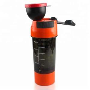 Marketing Promot Gift 600ml <b>White</b> Bpa Free Plastic Sport Workout Gym Protein Shaker Tumbler <b>Bottle</b> Custom Logo Made In Vietnam - Product Image 3