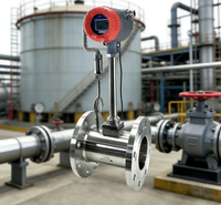Pabrik Odm Minyak Pelumas Cair Minyak Hidrolik Minyak Mentah Diesel Air Pendingin Harga Pabrik 24v Dn150 Vortex Flow Meter