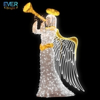 Guirlandes lumineuses LED EVER BRIGHT à motif ange, indice de protection IP65, matériau PVC, décoration de mariage et de paysage