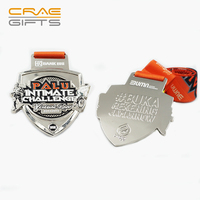 Médailles de sublimation d'usine Souvenir médaille en alliage de zinc or moulé sous pression médaille en métal personnalisé avec logo 3D