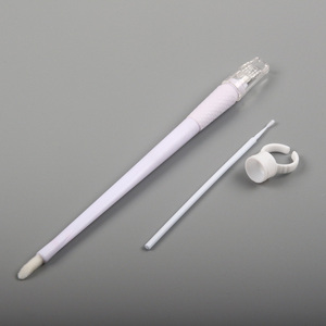 Kit OEM Microblading <span class=keywords><strong>Pen</strong></span> Nano <span class=keywords><strong>Micro</strong></span> Agujas Pluma desechable con cepillo Taza de tinta de tatuaje para entrenamiento de principiantes - Product Image 4